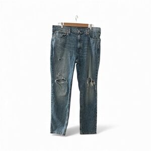 Levi's Blue Relaxed Fit Jeans with Rips